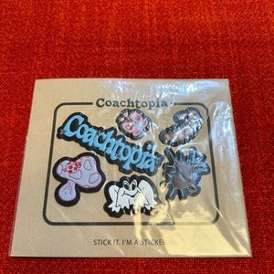 ❤️❤️❤️NWT Coach/coachtopia/mushroom/caterpillar/frog stickers ❤️❤️